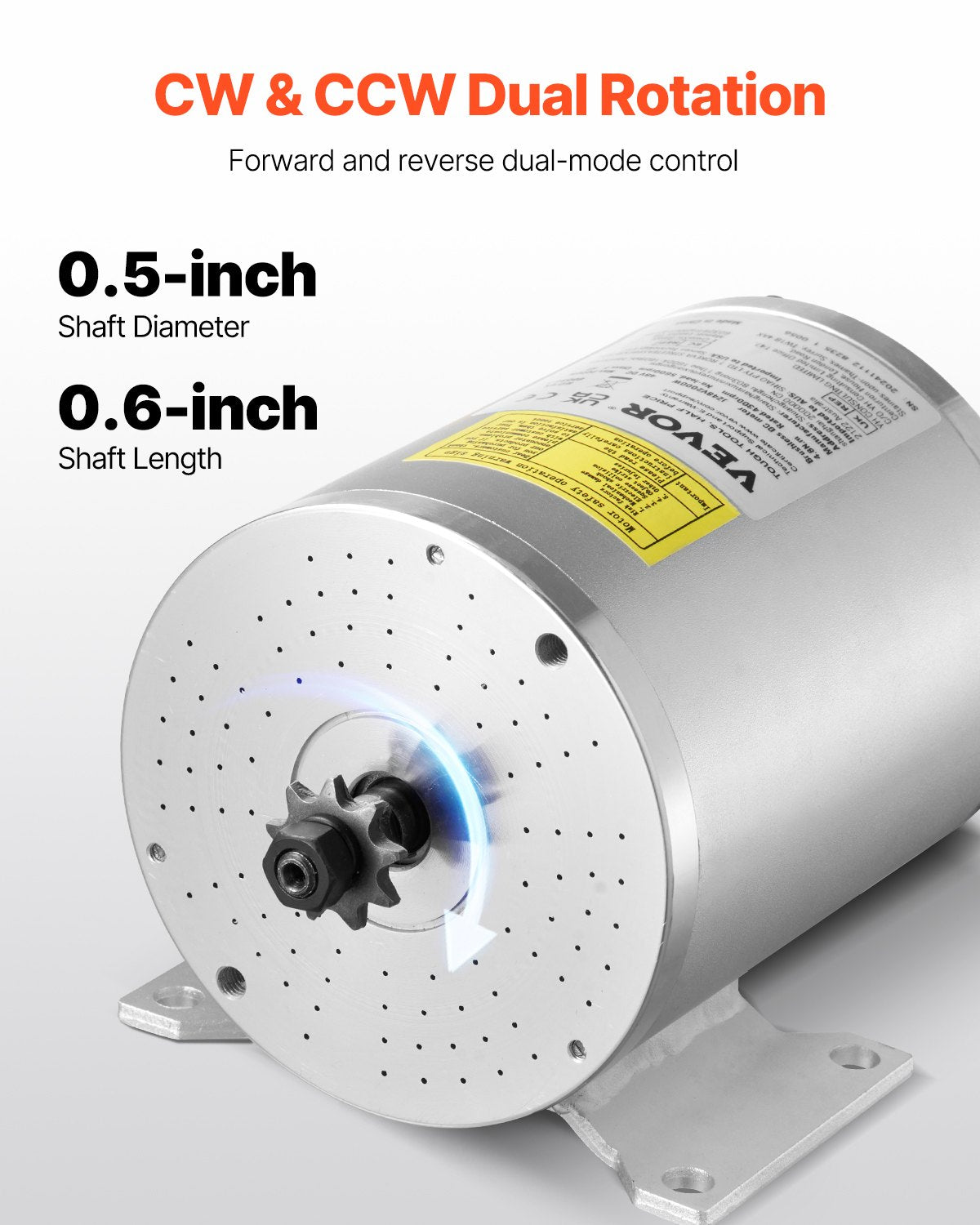 2000W Electric Brushless DC Motor Kit - 48V 4300rpm Motor with Upgraded Speed Controller and Throttle Grip V952-ZLWSDJTJ2000G4RXBV9