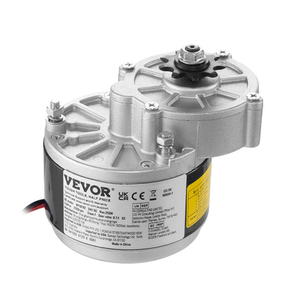 250W Electric Powerful DC Motor Kit - 24V 2700rpm Brushed Motor with Upgraded Speed Controller, Throttle Grip V952-ZLWSDJTJ250W1R9B9V9