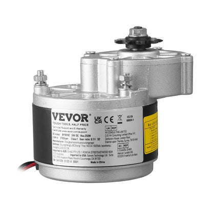 250W Electric Powerful DC Motor Kit - 24V 2700rpm Brushed Motor with Upgraded Speed Controller, Throttle Grip V952-ZLWSDJTJ250W1R9B9V9
