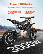 3000W Electric Brushless DC Motor, 72V 4900rpm Go Kart Electric Motor, Electric Dirt Bike Motor Engine for V952-ZLWSDJTJ30003774SV9