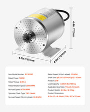 500W Electric Brushless DC Motor Kit 36V 3000rpm with Upgraded Controller V952-ZLWSDJTJ500WGWM9BV3