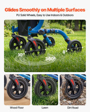 Rollator Walker with Seat for Seniors, Foldable Rolling Walker, Lightweight Aluminum Mobility Walking Aid V952-ZLZXQLSLHJQ13HJYW001V0