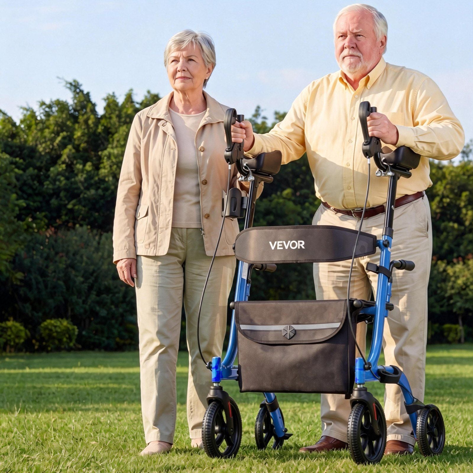 Rollator Walker with Seat for Seniors, Foldable Rolling Walker, Lightweight Aluminum Mobility Walking Aid V952-ZLZXQLSLHJQ13HJYW001V0