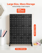 Pegboard Display Stand, 43 x 33 cm Tabletop Pegboard Display Stand with 15 Hooks, Thickened Cold-Rolled Steel V952-ZMLSDB1GZDPJUTAOH001V0