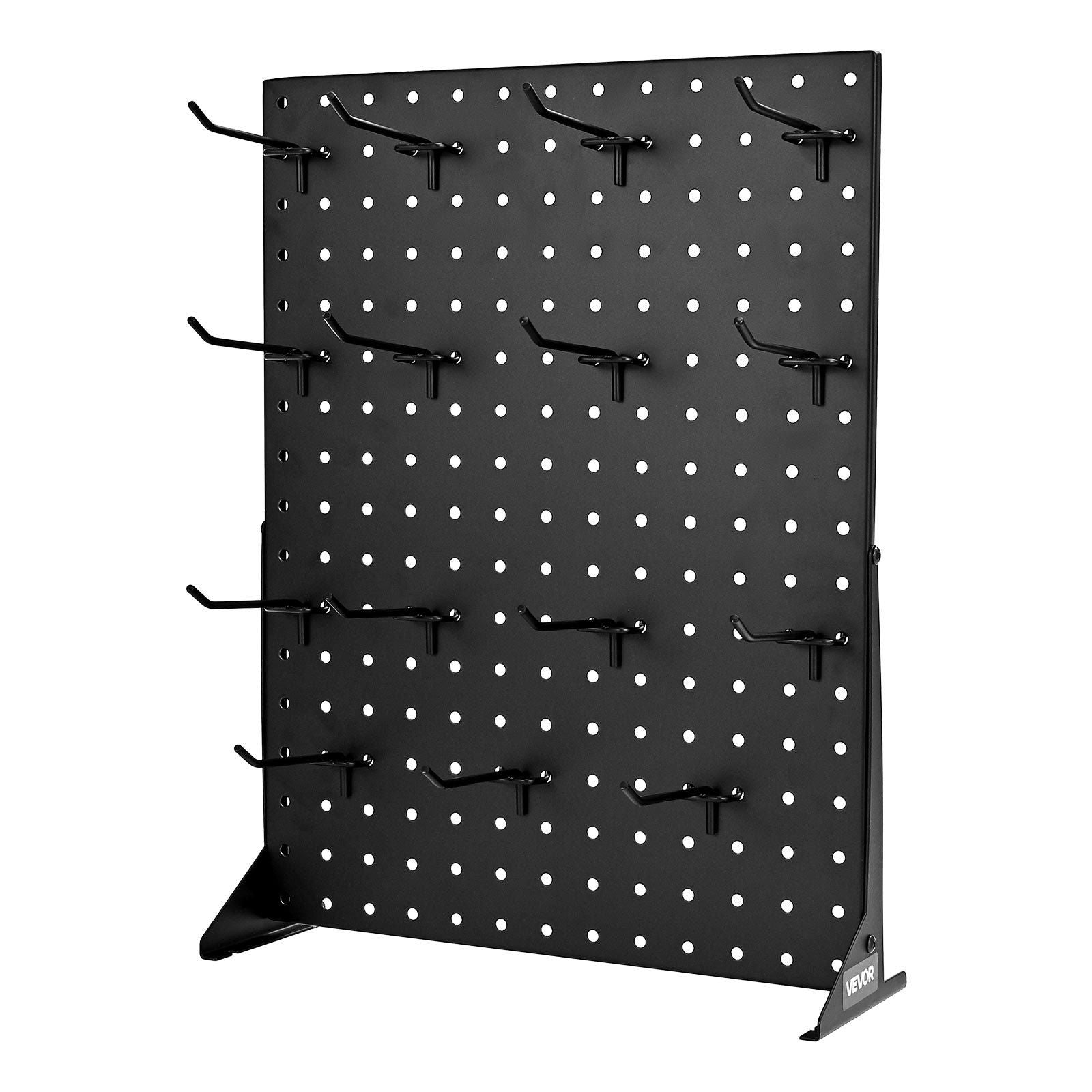 Pegboard Display Stand, 43 x 33 cm Tabletop Pegboard Display Stand with 15 Hooks, Thickened Cold-Rolled Steel V952-ZMLSDB1GZDPJUTAOH001V0