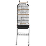 Large Bird Cage, 62 in, Open Top Parakeet Cage with Rolling Stand, Steel Bird Flight Cage with Removable V952-ZMSDXNLL18W1DWI2NV0