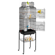 Large Bird Cage, 62 in, Open Top Parakeet Cage with Rolling Stand, Steel Bird Flight Cage with Removable V952-ZMSDXNLL18W1DWI2NV0
