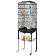 Large Bird Cage, 62 in, Open Top Parakeet Cage with Rolling Stand, Steel Bird Flight Cage with Removable V952-ZMSDXNLL18W1DWI2NV0