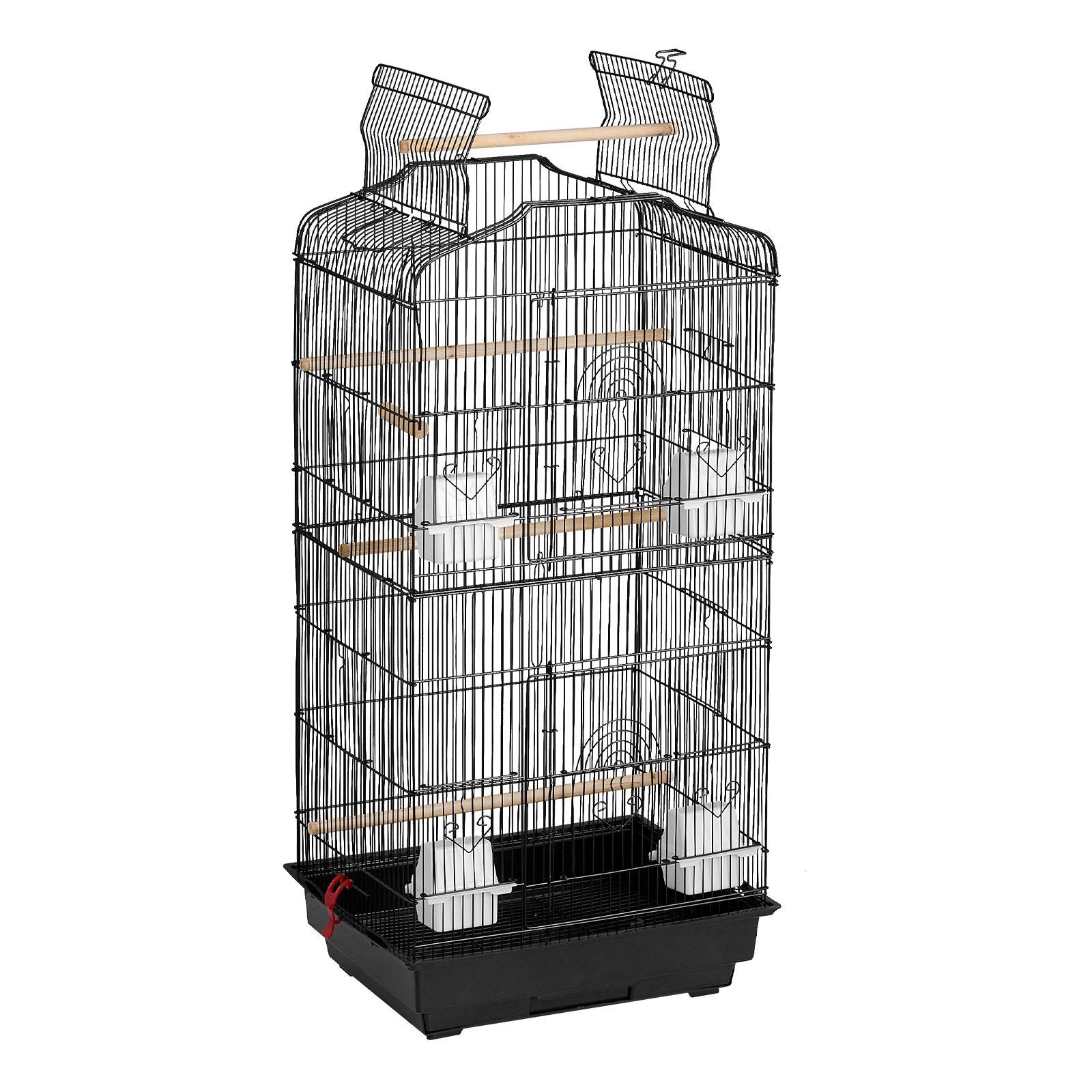 Large Bird Cage, 62 in, Open Top Parakeet Cage with Rolling Stand, Steel Bird Flight Cage with Removable V952-ZMSDXNLL18W1DWI2NV0