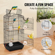 Bird Flight Cage 39 in Hanging Metal Parakeet Cage for Cockatiels Parrot V952-ZMSDXNLL18W1NRKCNV0
