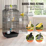 Bird Flight Cage 39 in Hanging Metal Parakeet Cage for Cockatiels Parrot V952-ZMSDXNLL18W1NRKCNV0