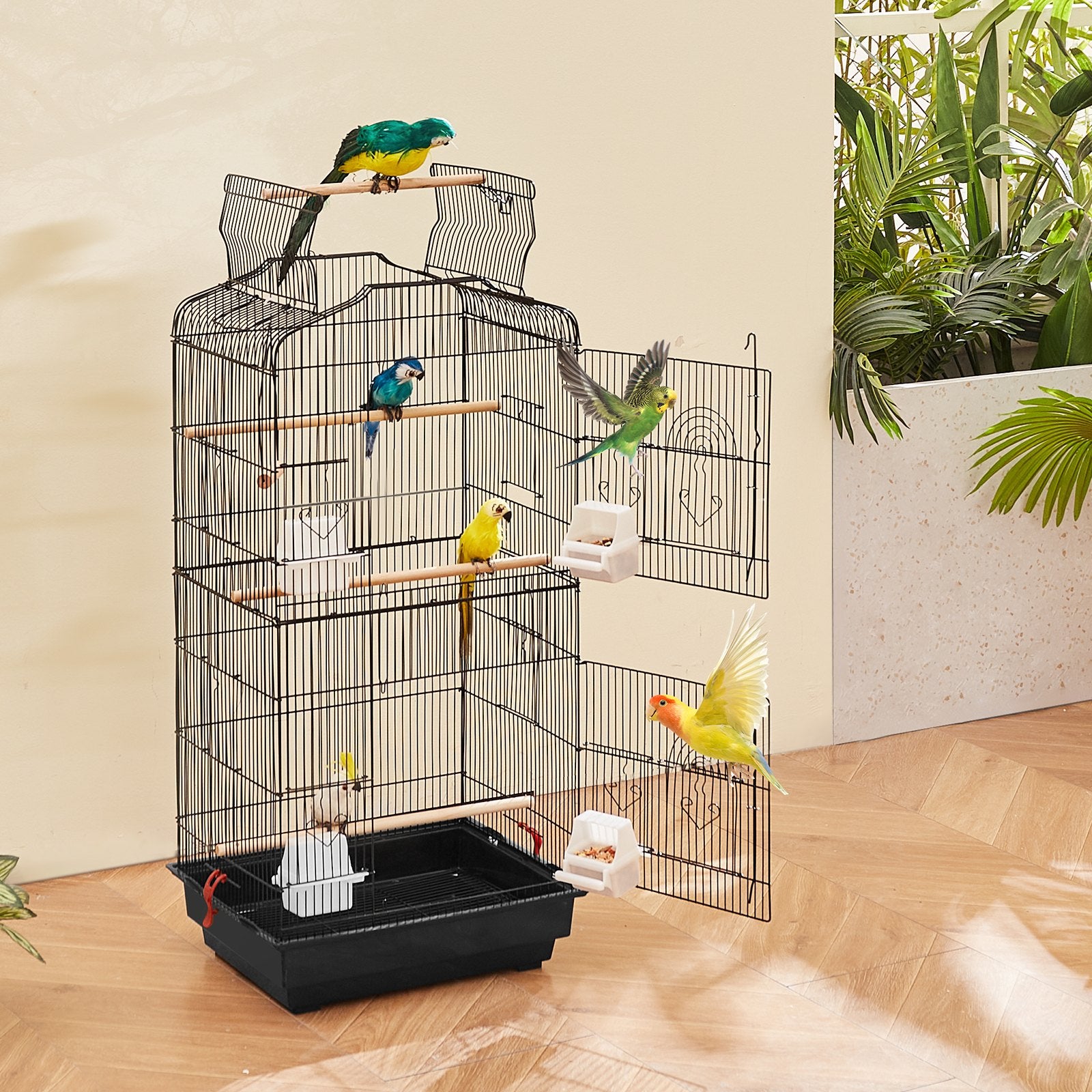 Bird Flight Cage 39 in Hanging Metal Parakeet Cage for Cockatiels Parrot V952-ZMSDXNLL18W1NRKCNV0