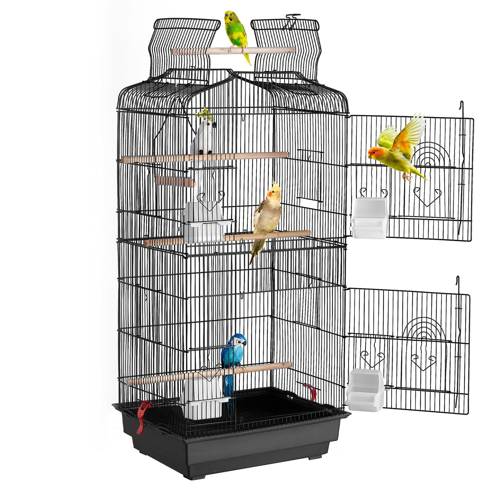 Bird Flight Cage 39 in Hanging Metal Parakeet Cage for Cockatiels Parrot V952-ZMSDXNLL18W1NRKCNV0