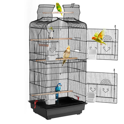 Bird Flight Cage 39 in Hanging Metal Parakeet Cage for Cockatiels Parrot V952-ZMSDXNLL18W1NRKCNV0