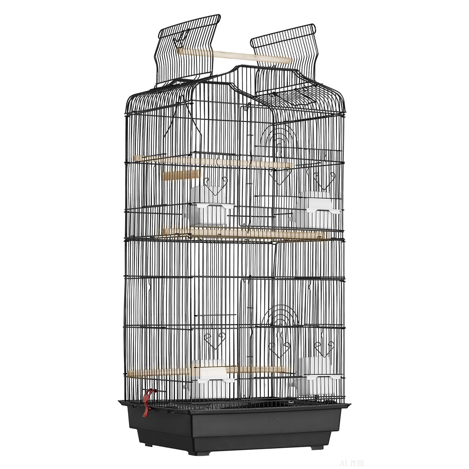 Bird Flight Cage 39 in Hanging Metal Parakeet Cage for Cockatiels Parrot V952-ZMSDXNLL18W1NRKCNV0