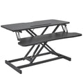 Standing Desk Converter, Two-Tier Stand up Desk Riser, 800 mm Large Sit to Stand Desk Converter,140-510 mm V952-ZMSJTSDXSX315ZZZAV0