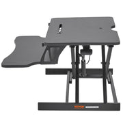 Standing Desk Converter, Two-Tier Stand up Desk Riser, 800 mm Large Sit to Stand Desk Converter,140-510 mm V952-ZMSJTSDXSX315ZZZAV0
