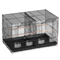 Bird Cage, 18 in, Small Parakeet Cage with Divider, Sturdy Metal Bird Flight Cage, Travel Birdcage with 5 V952-ZMSMNNL31191DY8JTV0