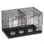 Bird Cage, 18 in, Small Parakeet Cage with Divider, Sturdy Metal Bird Flight Cage, Travel Birdcage with 5 V952-ZMSMNNL31191DY8JTV0