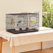 Bird Cage, 18 in, Small Parakeet Cage with Divider, Sturdy Metal Bird Flight Cage, Travel Birdcage with 5 V952-ZMSMNNL31191DY8JTV0