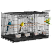 Bird Cage, 18 in, Small Parakeet Cage with Divider, Sturdy Metal Bird Flight Cage, Travel Birdcage with 5 V952-ZMSMNNL31191DY8JTV0