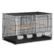 Bird Cage, 18 in, Small Parakeet Cage with Divider, Sturdy Metal Bird Flight Cage, Travel Birdcage with 5 V952-ZMSMNNL31191DY8JTV0