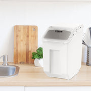 Ingredient Storage Bin, 2 x 15L Dispenser Bin with 2 Measuring Cups, Attachable Casters and Airtight Lid, 2 V952-ZMXMX215L2CHMATLFV0