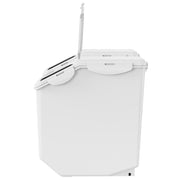 Ingredient Storage Bin, 2 x 15L Dispenser Bin with 2 Measuring Cups, Attachable Casters and Airtight Lid, 2 V952-ZMXMX215L2CHMATLFV0