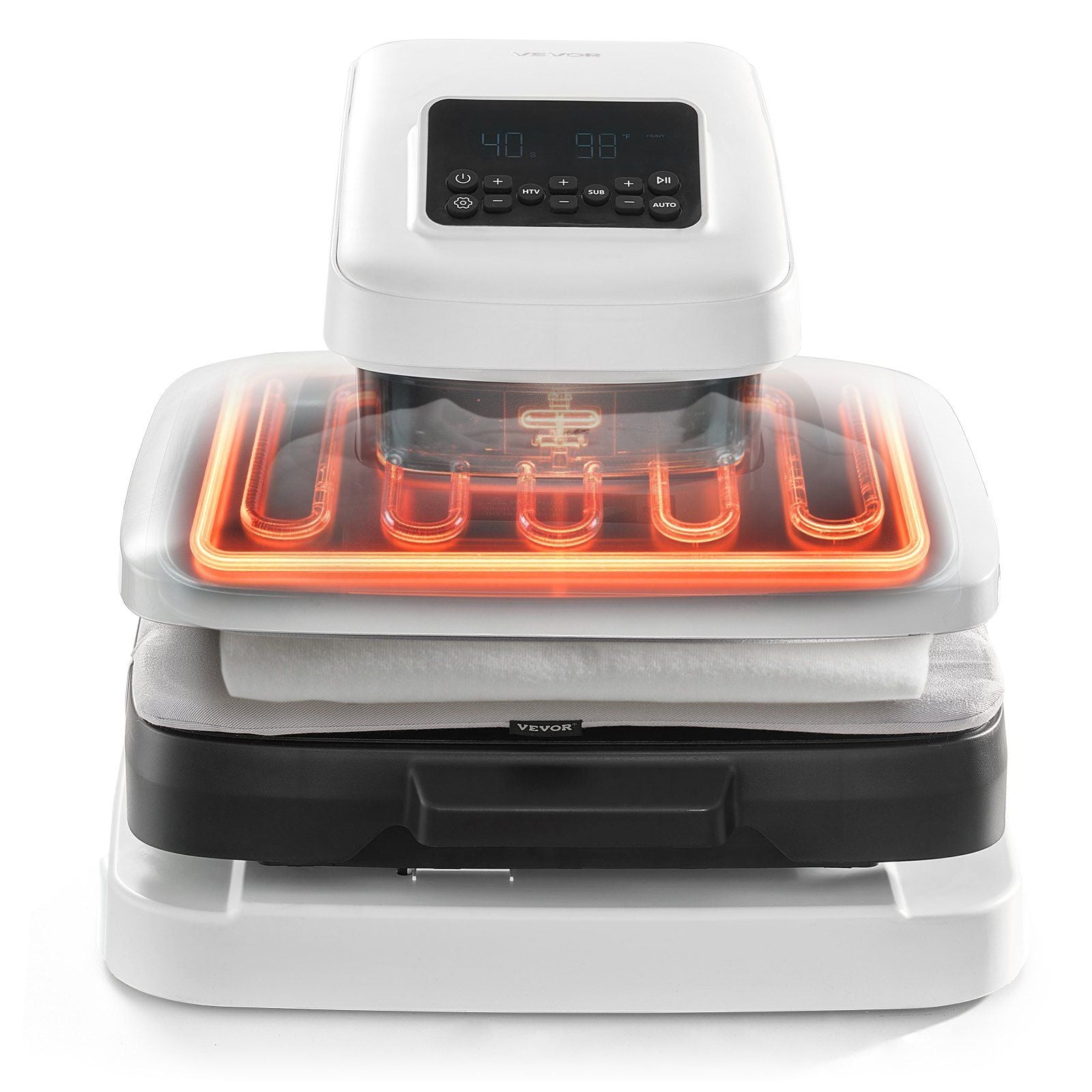 Auto Heat Press Machine, 38 x 38 cm, T-Shirt Press Machine with Auto Release and Adjustable Pressure, Digital V952-ZNRYJSJS15X1HUHFI001V3