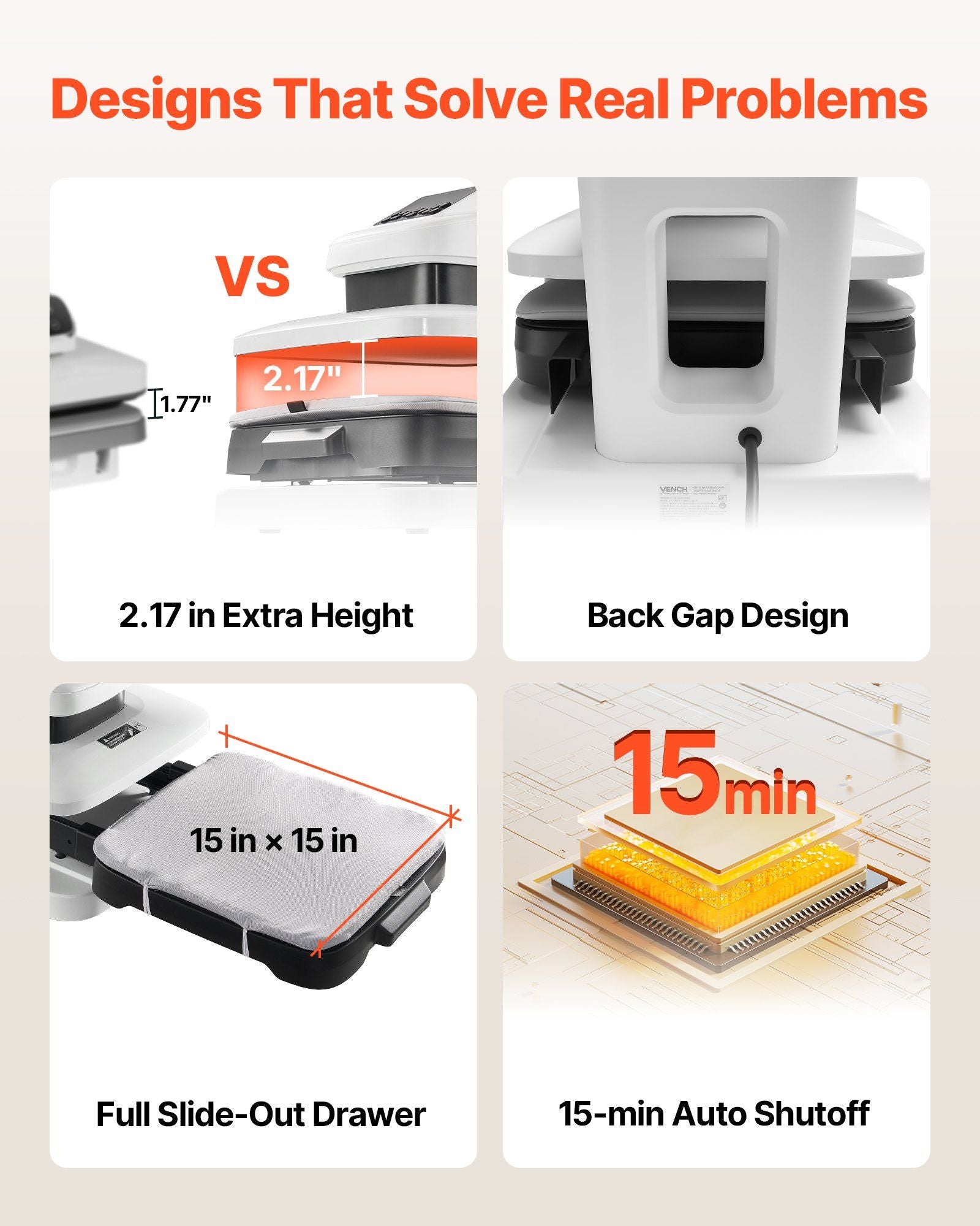 Auto Heat Press Machine, 38 x 38 cm, T-Shirt Press Machine with Auto Release and Adjustable Pressure, Digital V952-ZNRYJSJS15X1HUHFI001V3