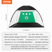 Golf Net, 10x7ft All in 1 Practice Net, Indoor Outdoor Home Golf Swing Training, Golf Hitting Aid Net with V952-ZPK10X7YCTZD9HZMBV0