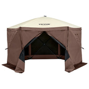 Pop Up Gazebo Tent, Pop-Up Screen Tent 6 Sided Canopy Sun Shelter with 6 Removable Privacy Wind Cloths & Mesh V952-ZPSLTJLS115X602MGV0