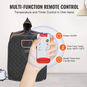 Portable Steam Sauna Tent 1000W Personal Spa Loss Weight Detox Therapy, 800x800x1000 mm V952-ZQBXSSNBSS10KT48LV3