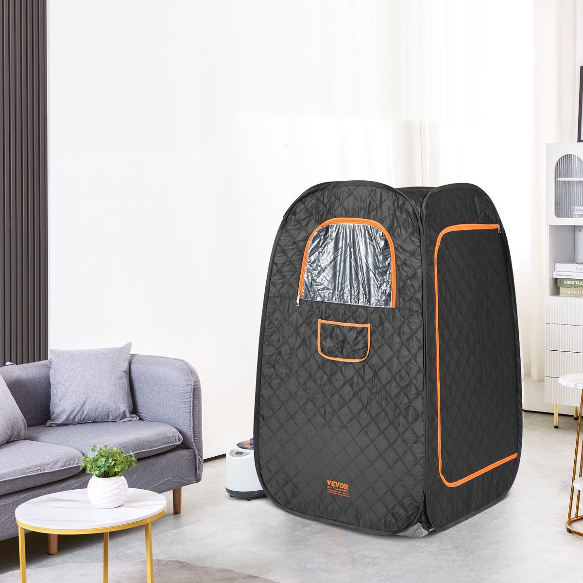1000W Personal Steam Sauna Tent Loss Weight Detox Therapy Spa Compact, 800 x 800 x 1330 mm V952-ZQBXSSNJCS10GT3XTV3
