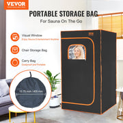 Portable Steam Sauna Tent Full Size 1000W Personal Sauna Blanket W/ Chair, 880 x 880 x 1600 mm V952-ZQBXSSNQCCS14E7Q1V3