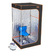 Portable Steam Sauna Tent Full Size 1000W Personal Sauna Blanket W/ Chair, 880 x 880 x 1600 mm V952-ZQBXSSNQCCS14E7Q1V3