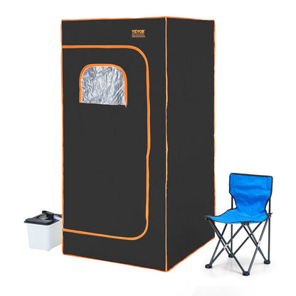 Portable Steam Sauna Tent Full Size 2000W Personal Sauna Blanket W/ Chair,880 x 880 x 1780 mm V952-ZQBXSSNQCCS1TM5YTV3