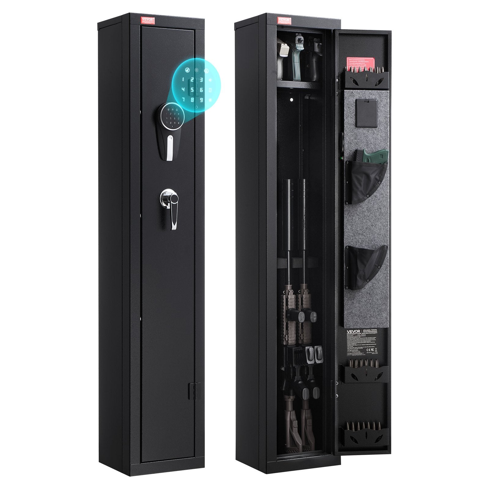 Gun Safe, Heavy Duty Cold-Rolled Steel Fireproof Rifle Cabinet with Digital Keypad & Key, Large Long Gun V952-ZQBXXCZLB11M5KHYC001V9