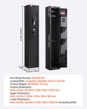 Gun Safe, Heavy Duty Cold-Rolled Steel Fireproof Rifle Cabinet with Digital Keypad & Key, Large Long Gun V952-ZQBXXCZLB11M5KHYC001V9