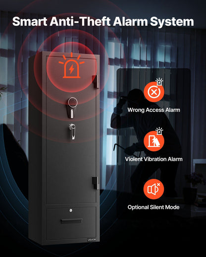 4 Gun Safe, Long Gun Cabinet for Rifles and Pistols, Quick Access Rifle Safe with 2 Ammo Slots, 2 Pistol V952-ZQBXXDCTS111B4B03001V9