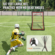 Lacrosse Rebounder for Backyard, 5x7 Ft Volleyball Bounce Back Net, Pitchback Throwback Baseball Softball V952-ZQGQFDWPEWK5TIDTVV0