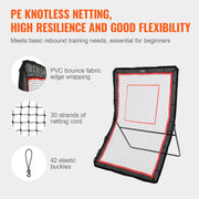Lacrosse Rebounder for Backyard, 5x7 Ft Volleyball Bounce Back Net, Pitchback Throwback Baseball Softball V952-ZQGQFDWPEWK5TIDTVV0