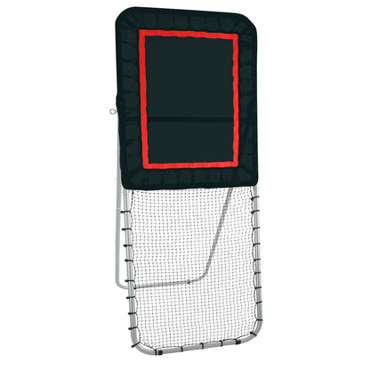Folding Lacrosse Rebounder for Backyard, 3x8 Ft Volleyball Bounce Back Net, Pitchback Throwback Baseball V952-ZQGQFDWTCBWK30JVMV0