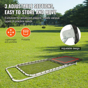 Folding Lacrosse Rebounder for Backyard, 3x8 Ft Volleyball Bounce Back Net, Pitchback Throwback Baseball V952-ZQGQFDWTCBWK30JVMV0