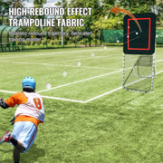 Folding Lacrosse Rebounder for Backyard, 3x8 Ft Volleyball Bounce Back Net, Pitchback Throwback Baseball V952-ZQGQFDWTCBWK30JVMV0