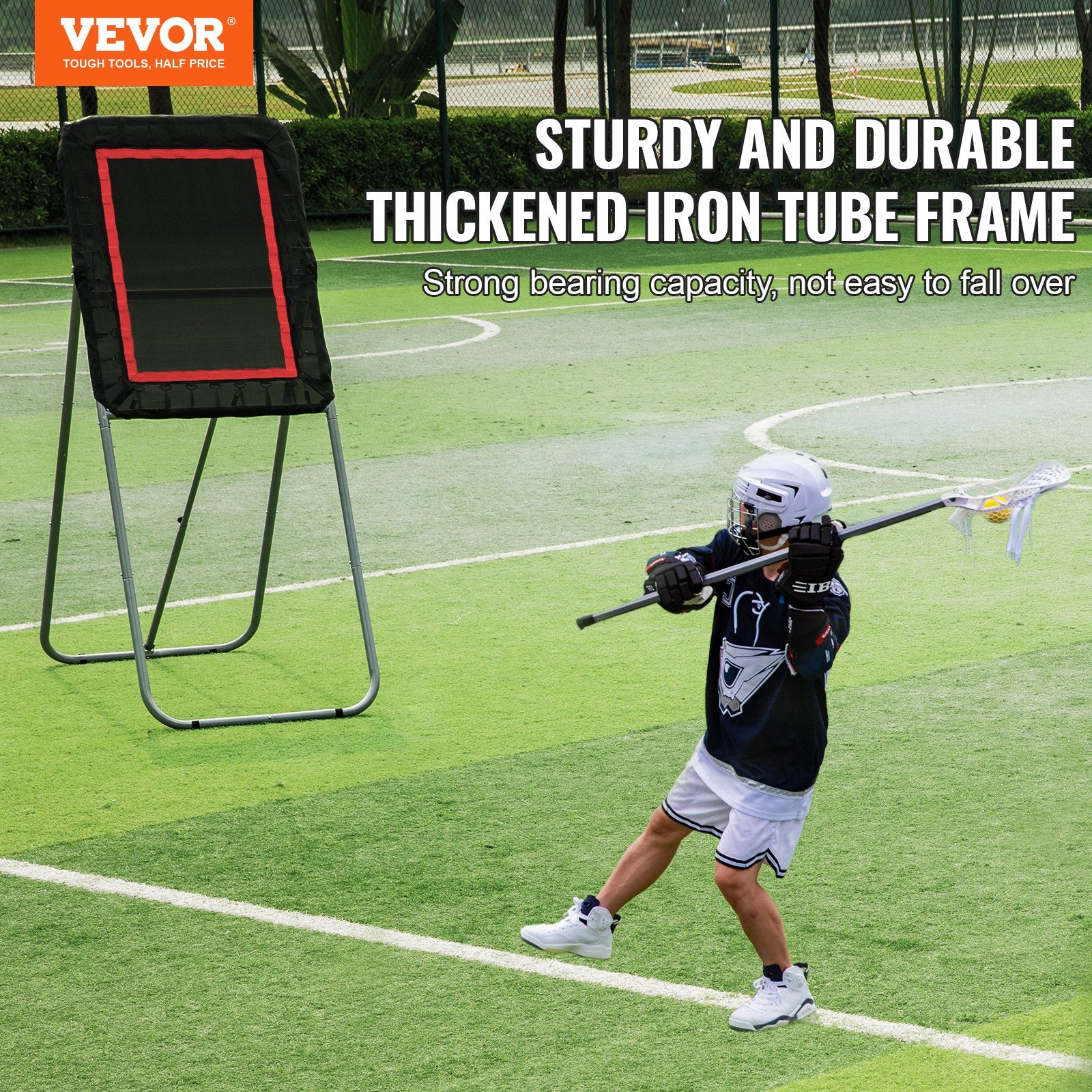 Folding Lacrosse Rebounder for Backyard, 3x4 Ft Volleyball Bounce Back Net, Pitchback Throwback Baseball V952-ZQGQFDWTCBWK30NLVV0