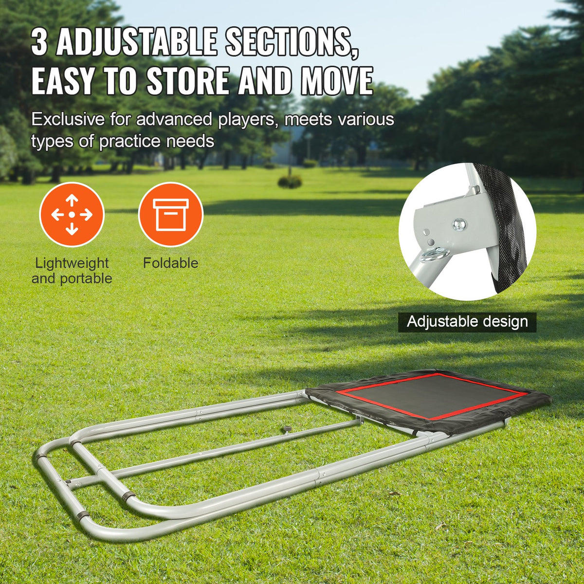 Folding Lacrosse Rebounder for Backyard, 3x4 Ft Volleyball Bounce Back Net, Pitchback Throwback Baseball V952-ZQGQFDWTCBWK30NLVV0