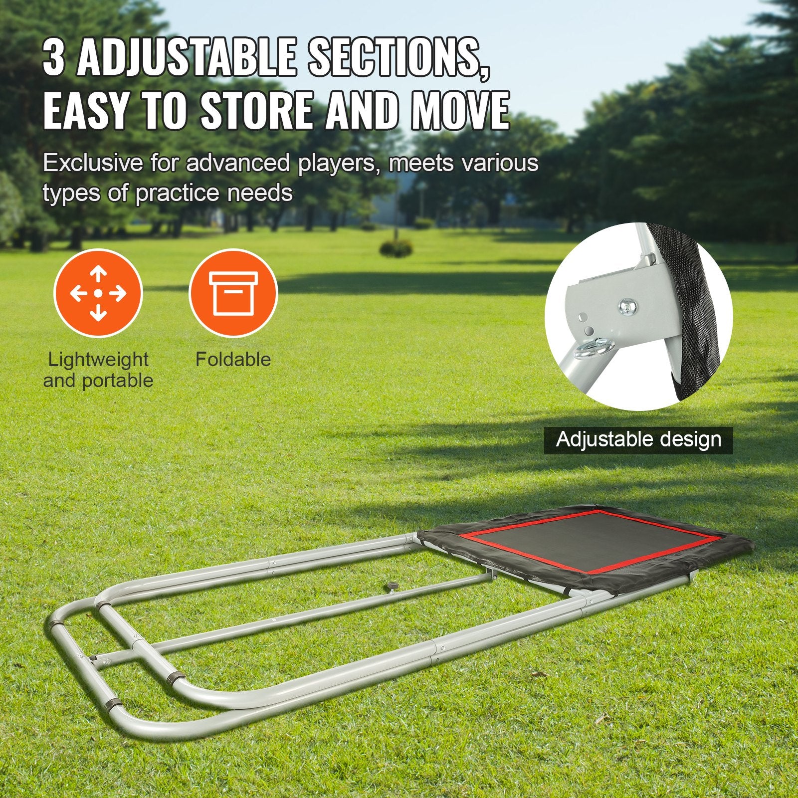 Folding Lacrosse Rebounder for Backyard, 3x4 Ft Volleyball Bounce Back Net, Pitchback Throwback Baseball V952-ZQGQFDWTCBWK30NLVV0