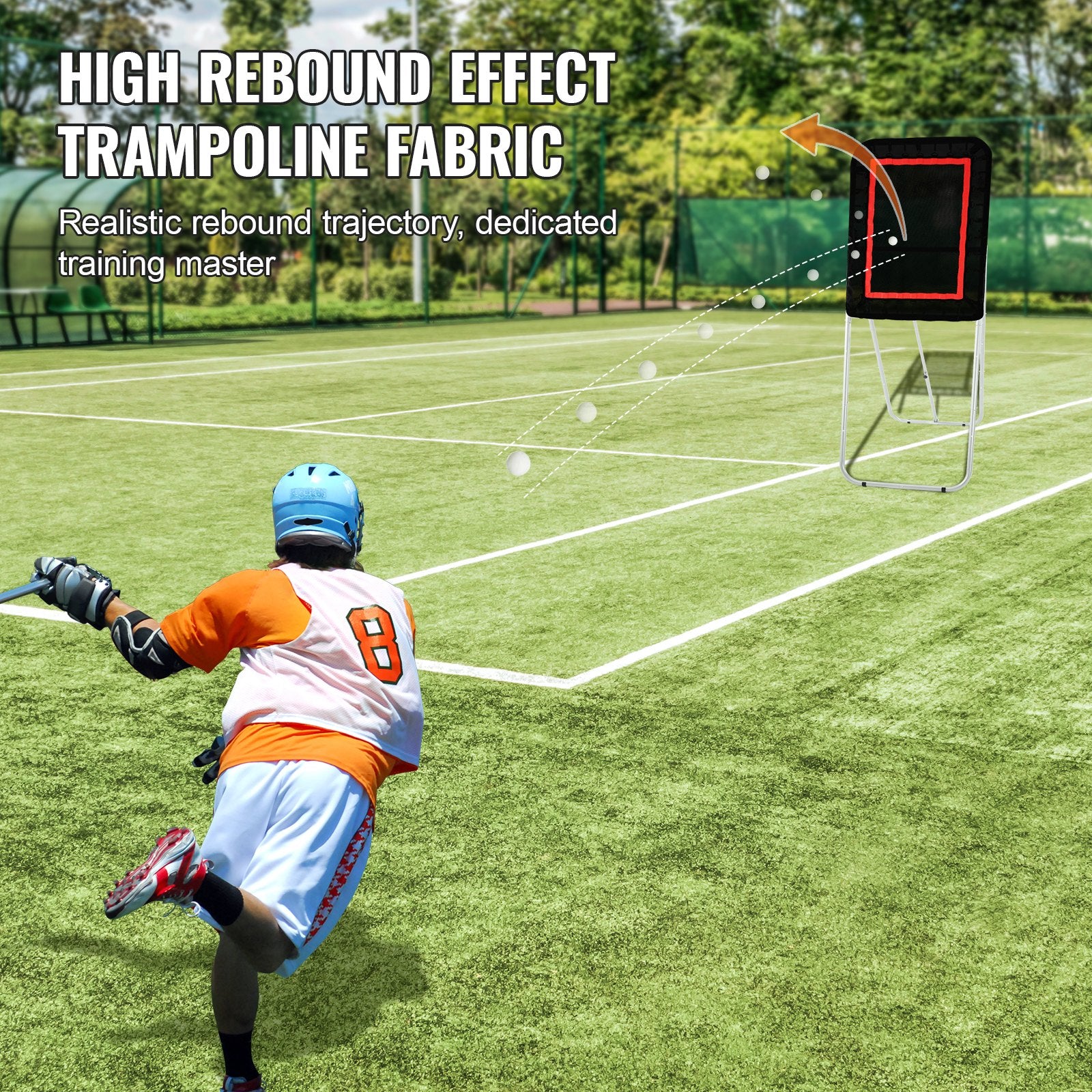 Folding Lacrosse Rebounder for Backyard, 3x4 Ft Volleyball Bounce Back Net, Pitchback Throwback Baseball V952-ZQGQFDWTCBWK30NLVV0