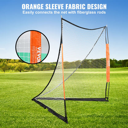 Lacrosse Goal, 1.8mx1.8m Lacrosse Net, Portable Lacrosse Goal with Carry Bag, Fiberglass Rod Backyard V952-ZQGQQMBXK66YHXM3MV0